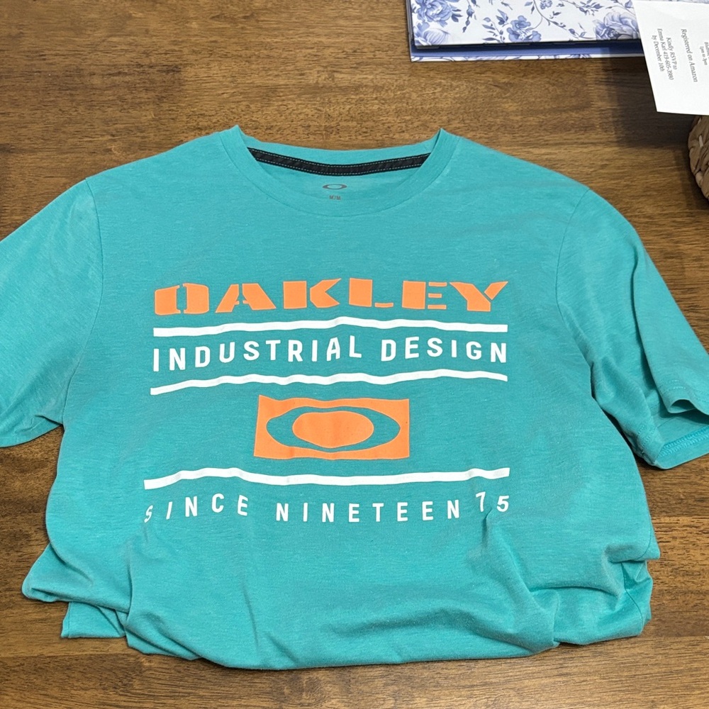 Oakley Turquoise Industrial Design Tee